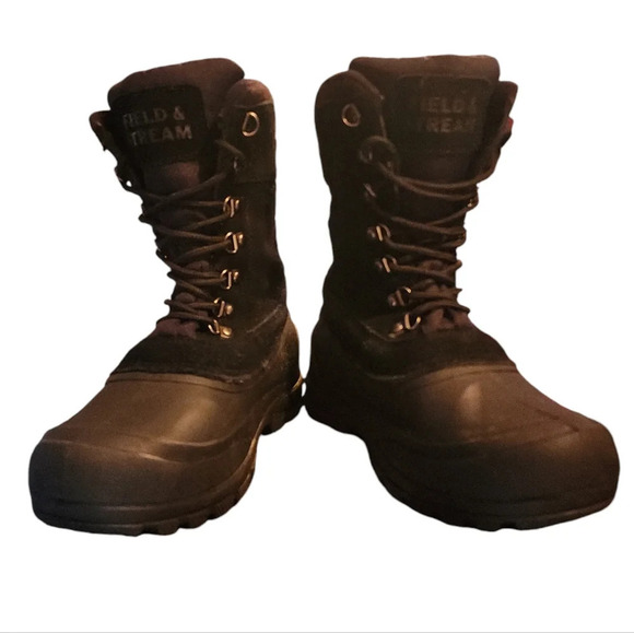Field & Stream Black Thinsulate Lined Pac snow Boot fisherman woman size 7 Kid 5 - Picture 4 of 8